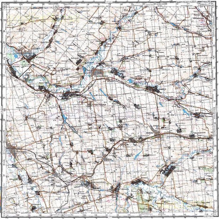 Download Topographic Map In Area Of Pershotravensk, Petropavlovka …, Pershotravensk, Ukraine, Ukraine Cities, Ukraine Road