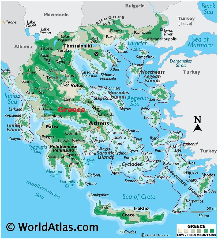 Greece Maps & Facts – World Atlas, Ptolemaḯda, Greece, Katerini Greece, Western  Macedonia