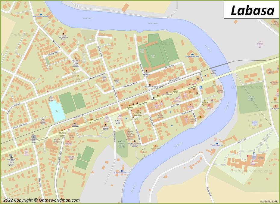 Labasa Map | Fiji | Detailed Maps Of Labasa, Labasa, Fiji, Fiji A, Nadi Fiji