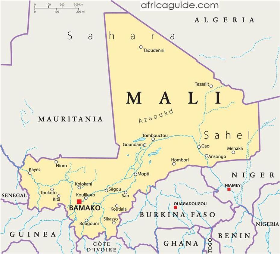 Mali Carte, Mali Africa, Guide, Bamba, Mali