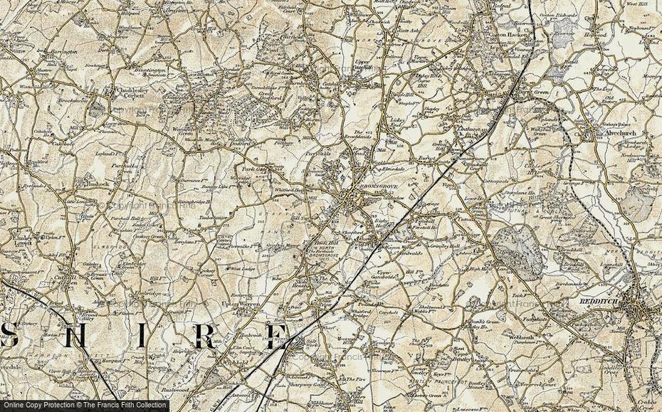 Map Of Bromsgrove, 1901-1902 – Francis Frith, Bromsgrove, United Kingdom, School Campus, Birmingham