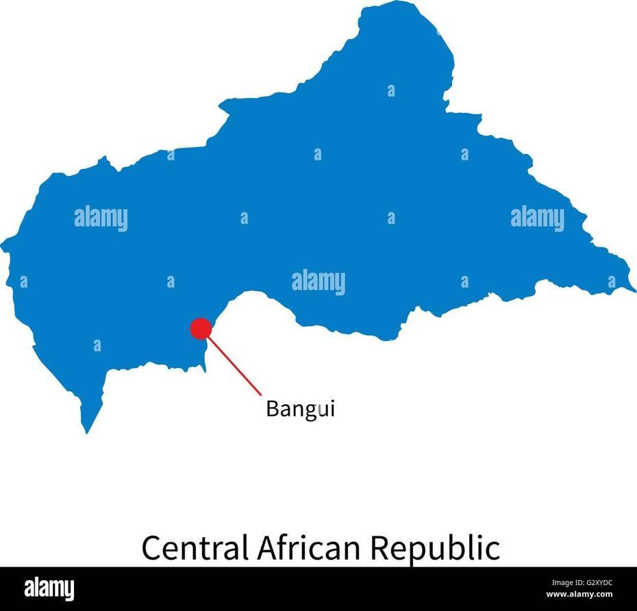 Map Of Central African Republic And Capital City Bangui Stock Vector …, Bangui, Central African Republic, People From Central African Republic, Bangui Centrafrique