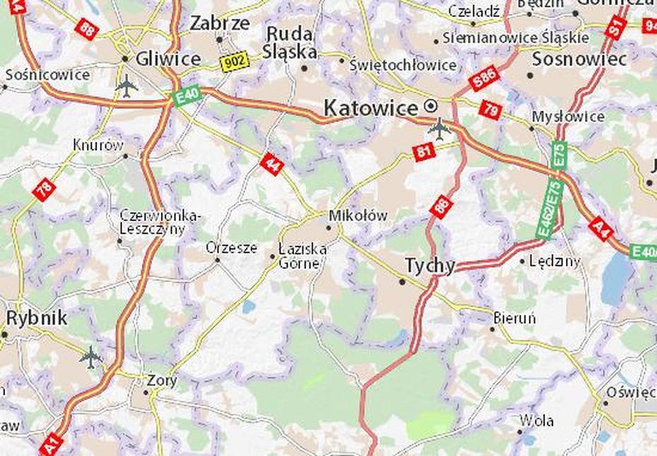 Of Poland Today, Detailed  Of Poland, Mikoow, Mikołów, Poland