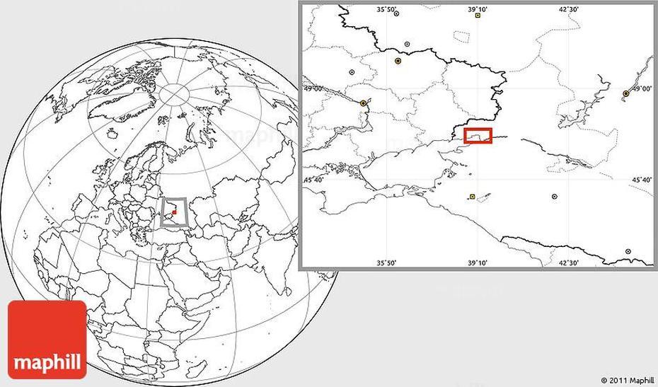 Blank Location Map Of Pokrovskoye, Pokhvistnevo, Russia, Old Russia, West Russia