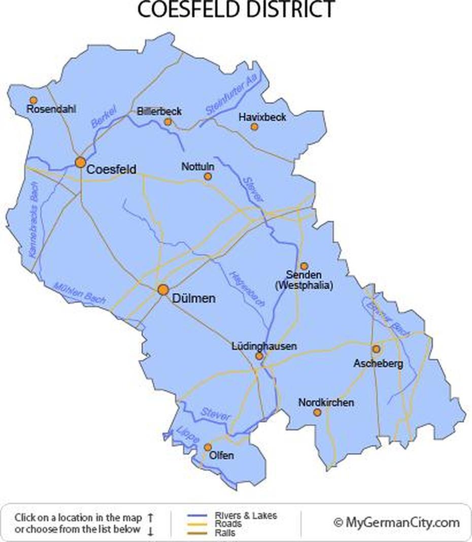 Coesfeld District – Set In The Diverse Landscape Of The Munsterland, Coesfeld, Germany, 48653 Coesfeld, Nordrhein-Westfalen Germany