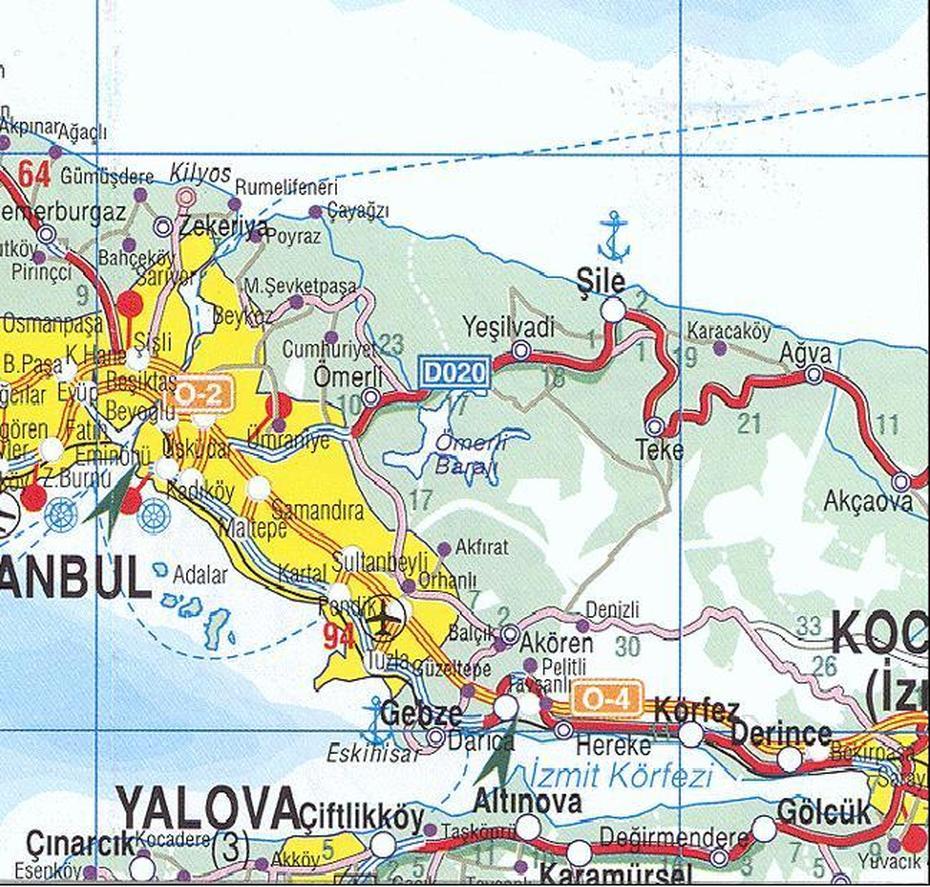 Istanbul Map, Şile, Turkey, Turkey Bulgaria, Indyk