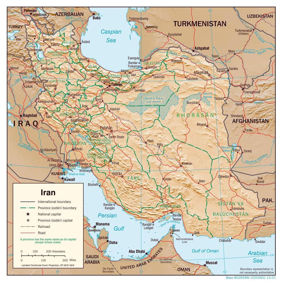 Large Detailed Political Map Of Iran With Relief, Major Cities And …, Rūdsar, Iran, Ancient Iran, Persepolis Iran