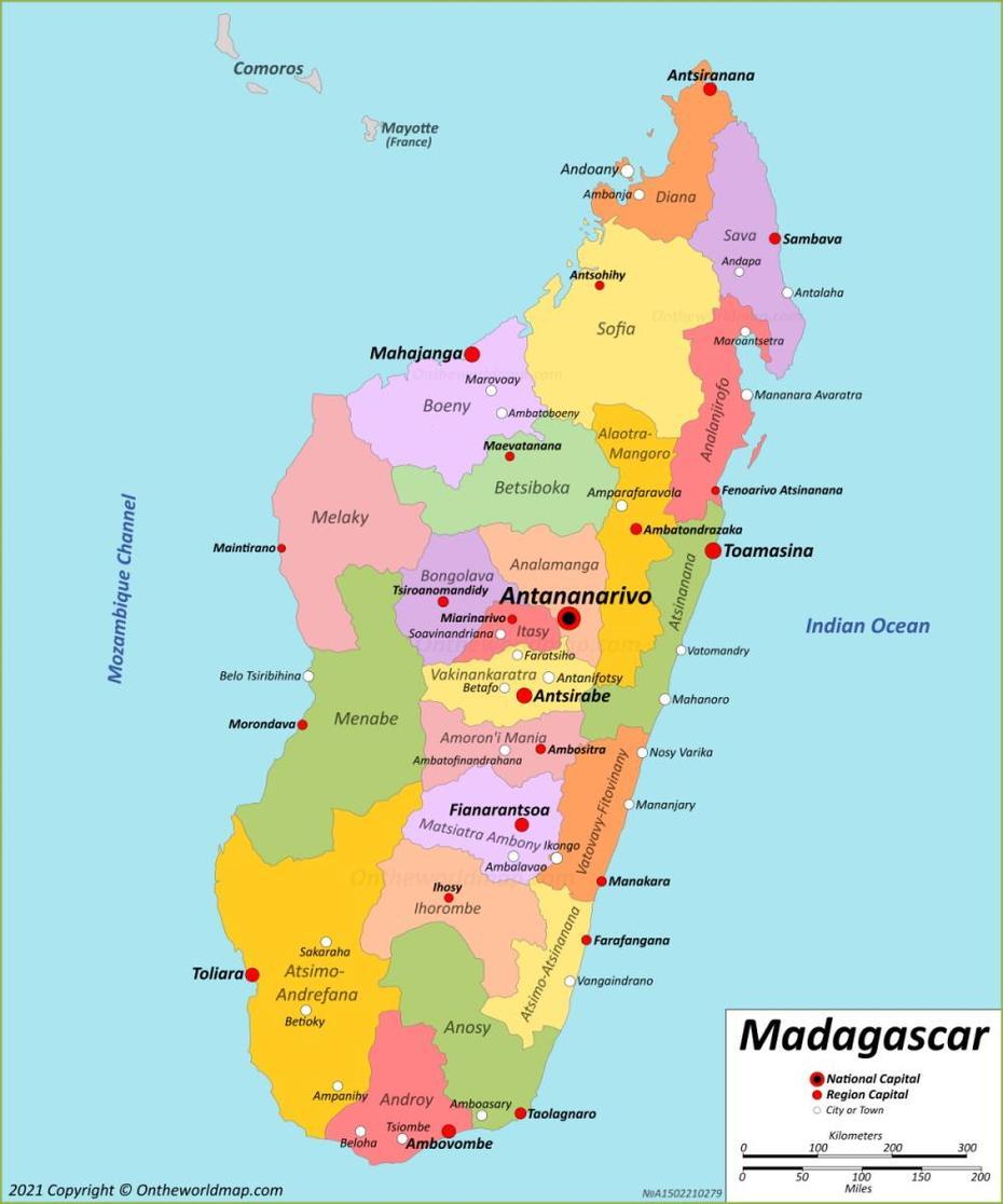 Madagascar Map | Maps Of Republic Of Madagascar, Miandrarivo, Madagascar, Madagascar Road, Madagascar Mountains