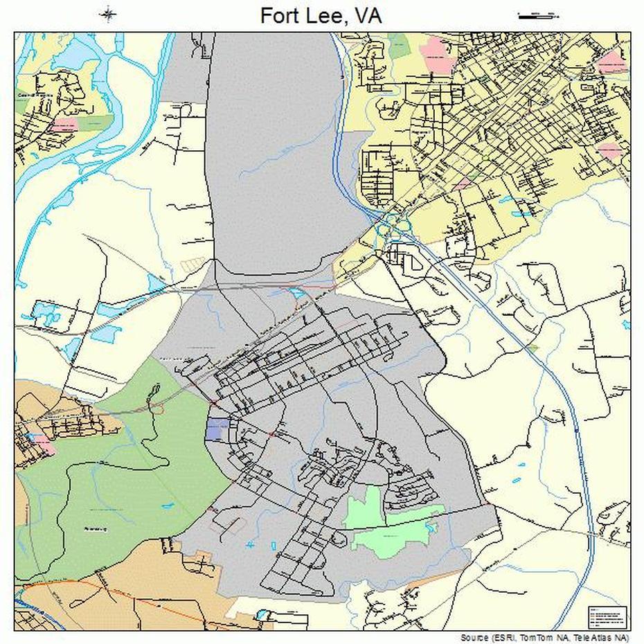 Map Of Fort Lee Virginia | Tourist Map Of English, Fort Lee, United States, Fort Lee Police, Fort Lee Building