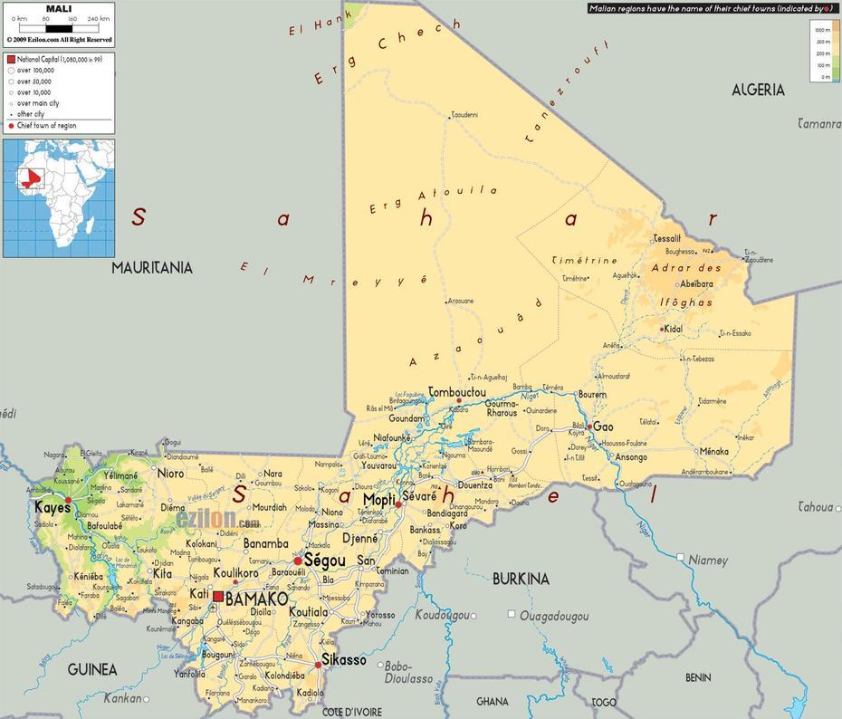 Map Of Mali | Where Is Mali? | Mali Map English | Mali Maps For Tourist …, Bafoulabé, Mali, Mali Africa, Mali On World