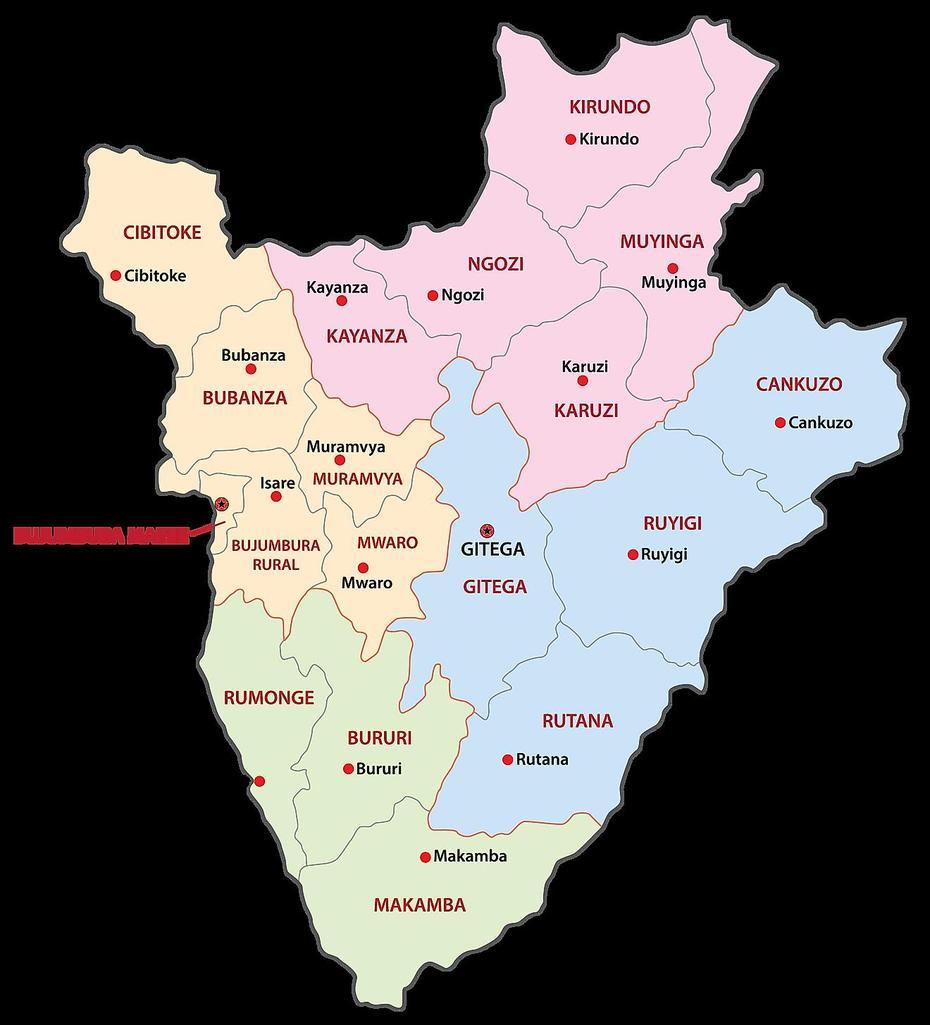 Mapas De Burundi – Atlas Del Mundo, Ngozi, Burundi, Burundi Capital City, Rwanda And Burundi