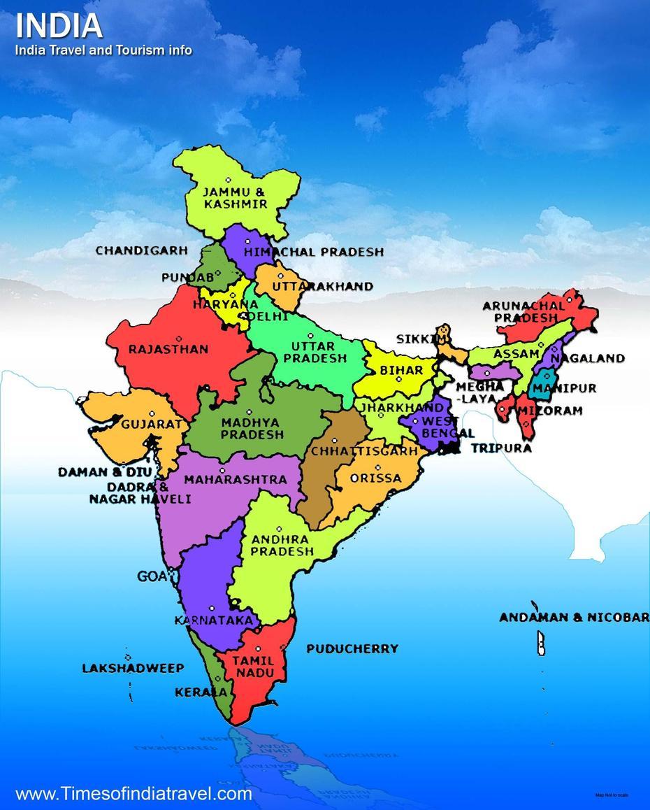 Maps Of India Big ! Political Maps Of India,, Kūdligi, India, Easy India, India  Simple