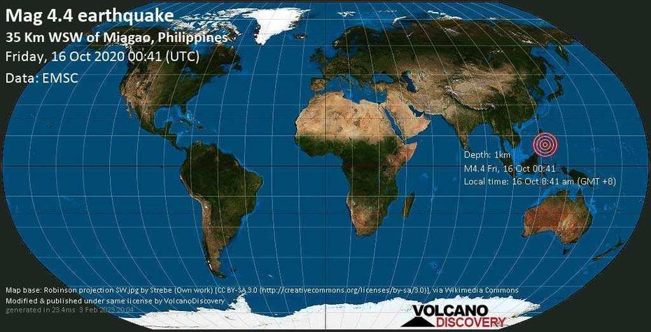 Quake Info: Moderate Mag. 4.4 Earthquake – 3.2 Km Southeast Of Tobias …, Tobias Fornier, Philippines, Luzon, Philippines Travel