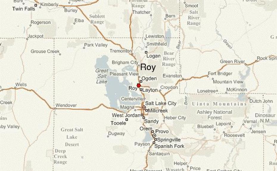 Roy Location Guide, Roy, United States, United States  Colored, United States  With Capitals Only