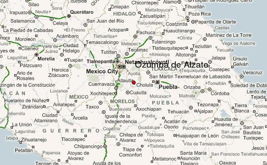 Spanish Mexico, Detailed  Mexico, Alzate, Ozumba, Mexico