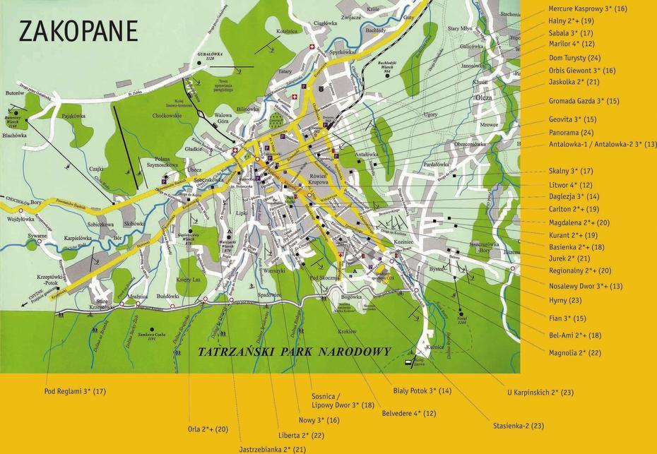 Zakopane Ski Resort Map | Code Blasphemies, Zakopane, Poland, Church Zakopane Poland, Zakopane A