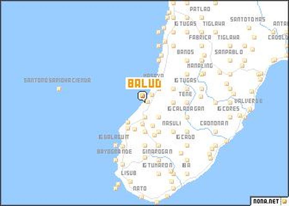 Balud (Philippines) Map – Nona, Balud, Philippines, Palani White  Beach, Barangay