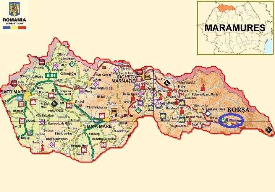 Borsa – Judetul Maramures – Maramures – Bazinul Carpatic – Romania, Borşa, Romania, Maramures  Iarna, Imagini Din Romania