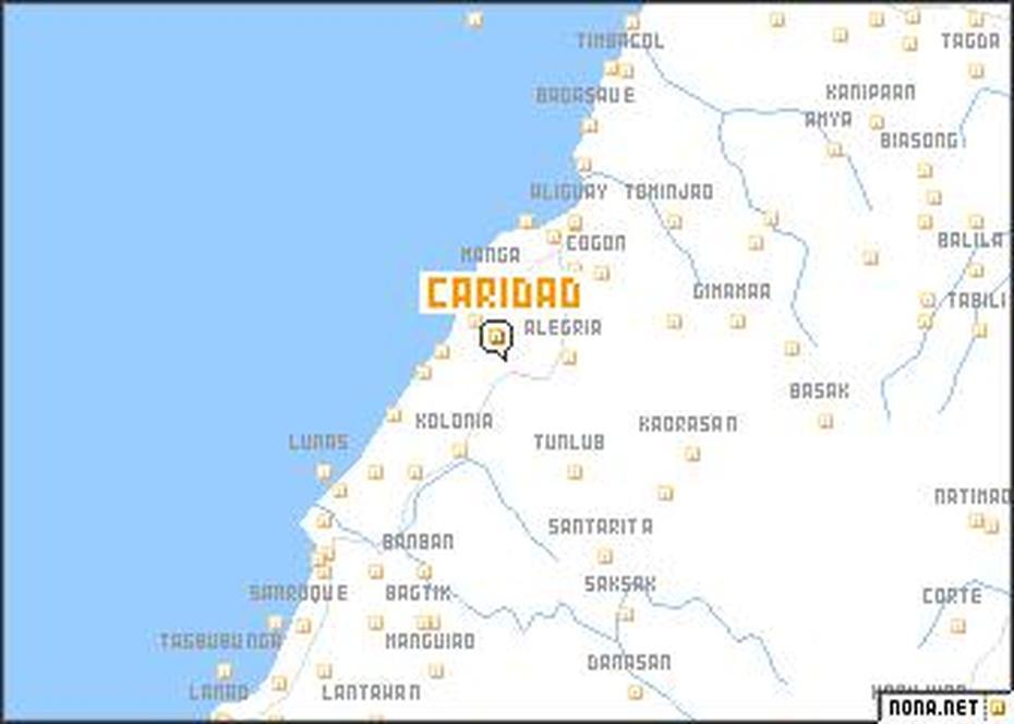 Caridad (Philippines) Map – Nona, Caridad, Philippines, La Caridad Del Cobre, Caridad Restaurant