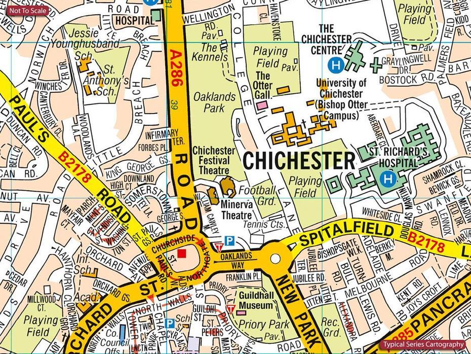 Chichester A-Z Pocket Street Map | Stanfords, Chichester, United Kingdom, United Kingdom Country, Road  Of United Kingdom