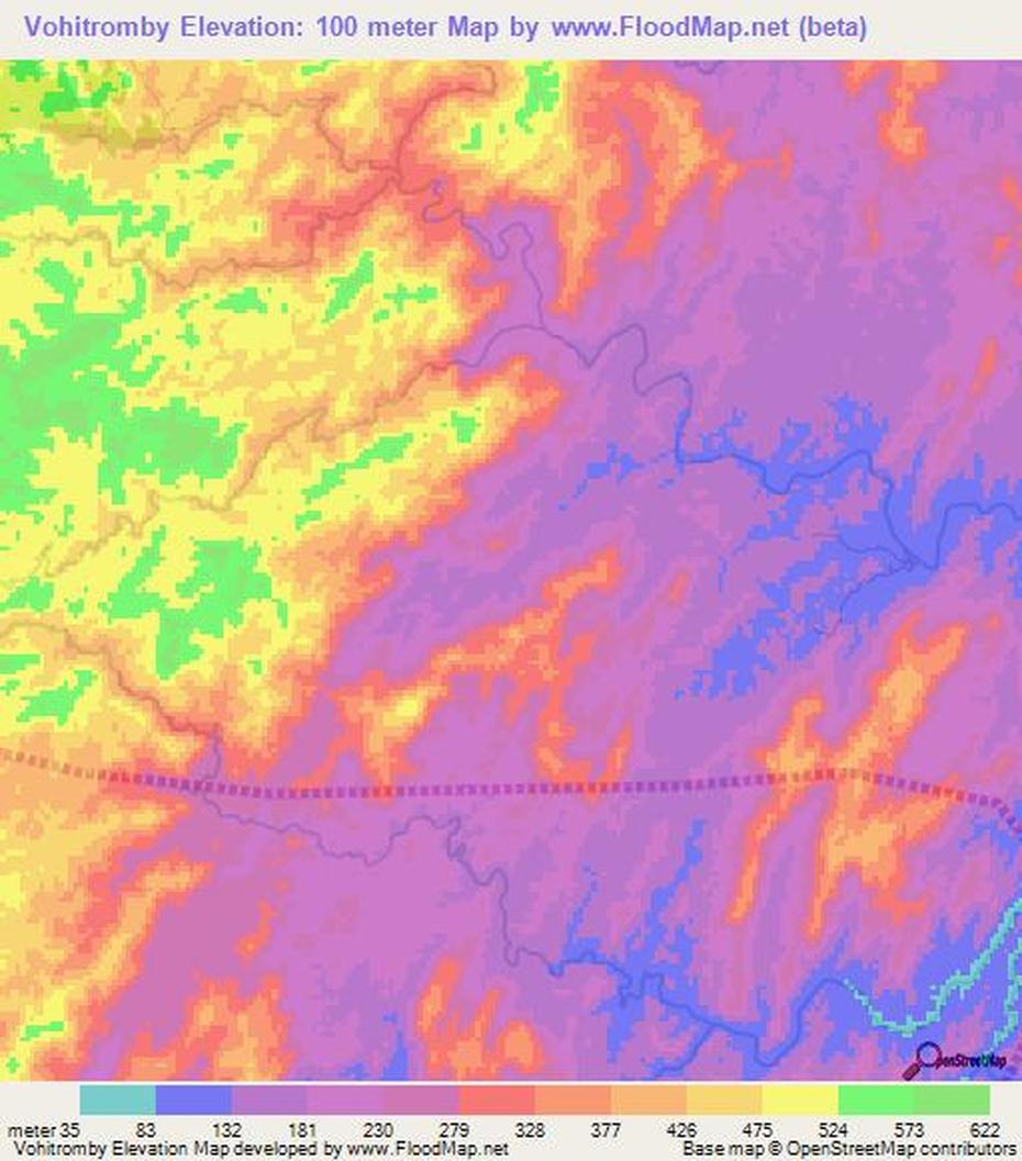 Elevation Of Vohitromby,Madagascar Elevation Map, Topography, Contour, Vohitromby, Madagascar, Madagascar Island, Madagascar On World