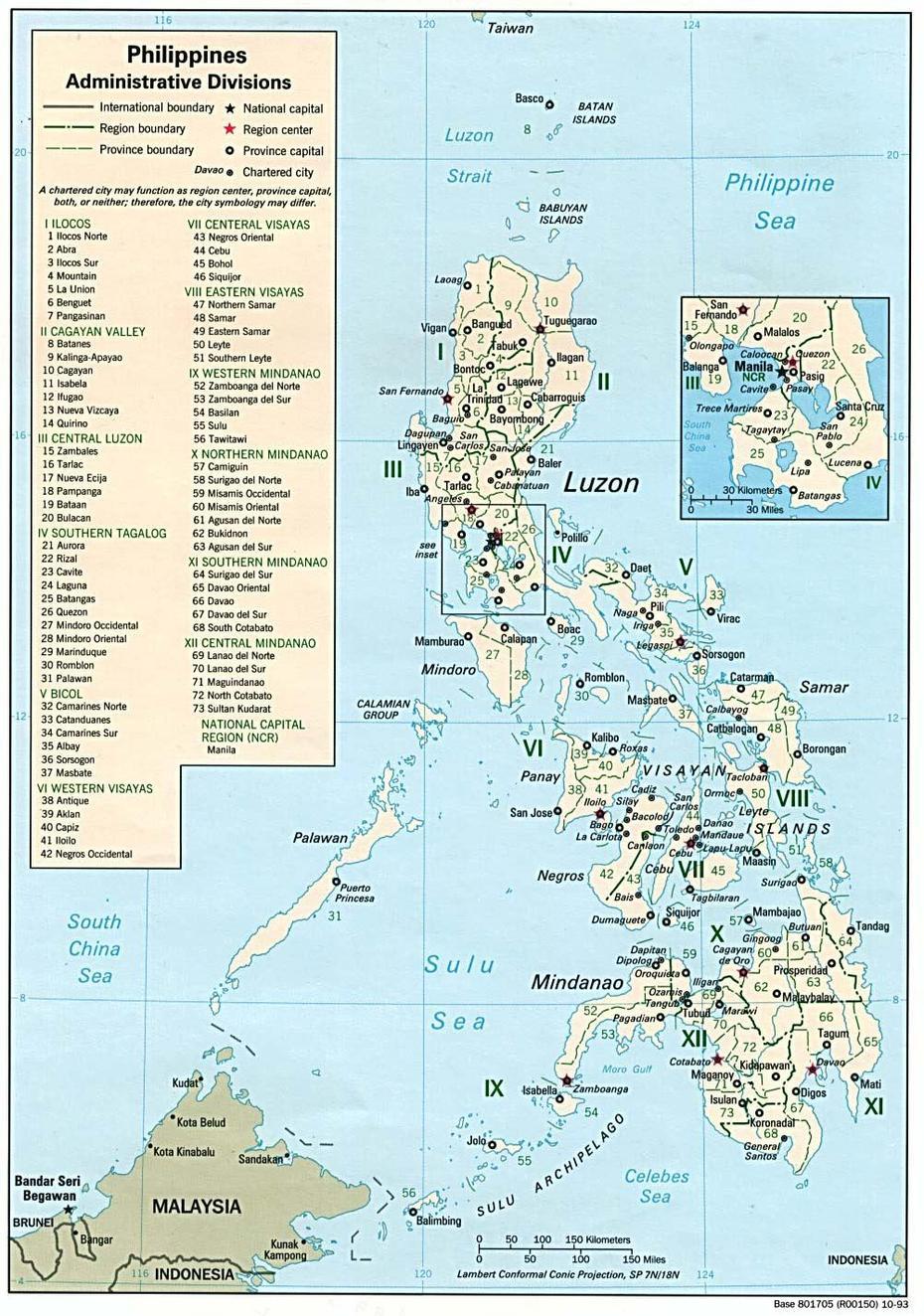 Large Detailed Administrative Map Of Philippines. Philippines Large …, Dueñas, Philippines, Duenas  Trailers, Palacio De  Duenas