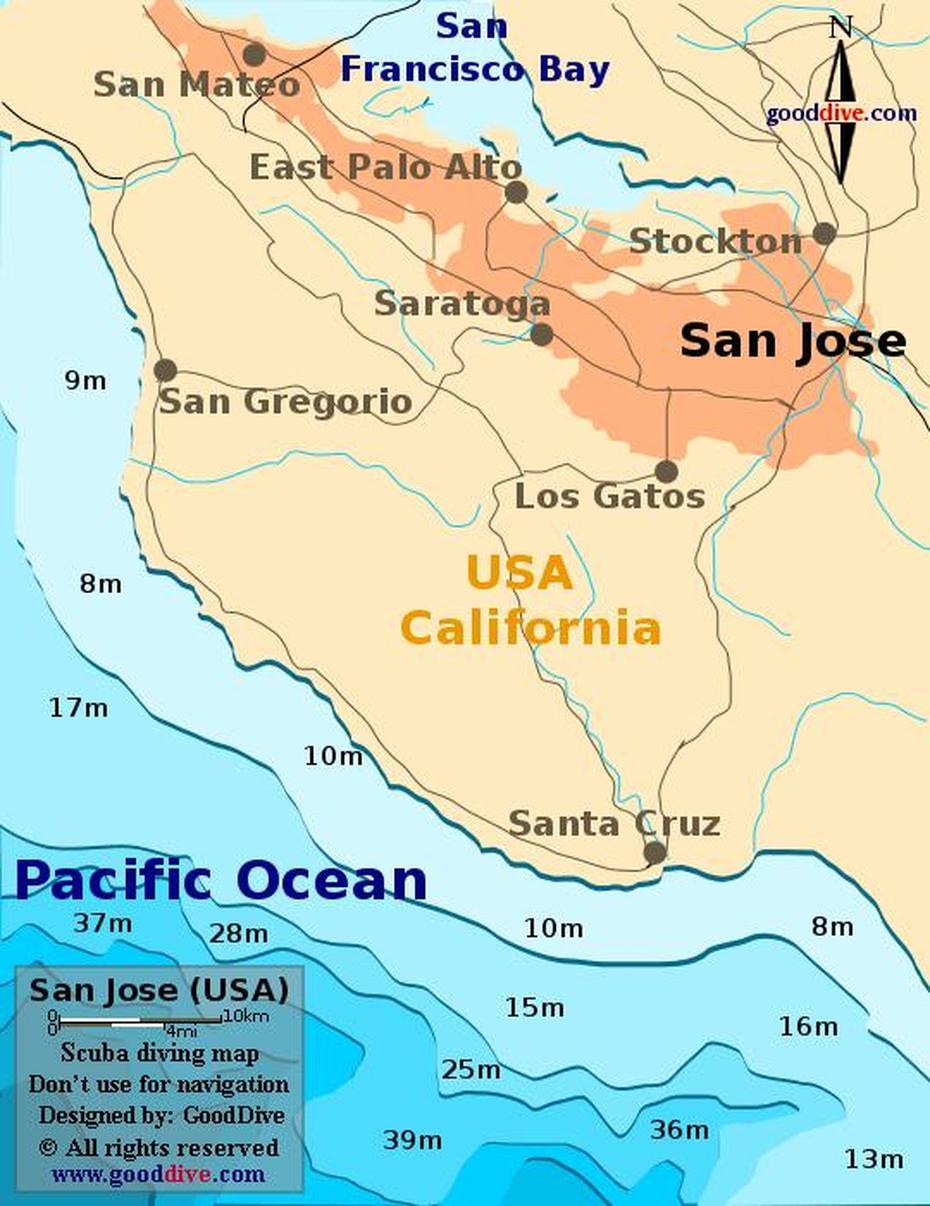 Map Of San Jose, San Jose, United States, San Jose District, San Jose California History