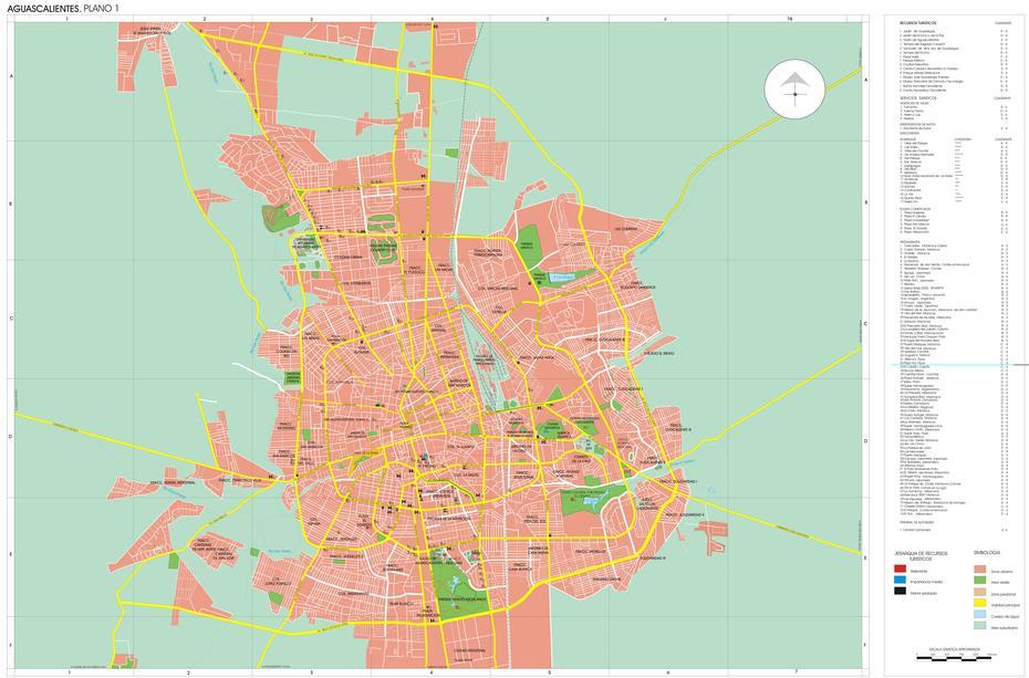 Mapa De La Ciudad De Aguascalientes – Tamano Completo | Gifex, Aguascalientes, Mexico, Estado De Aguascalientes, Queretaro Mexico