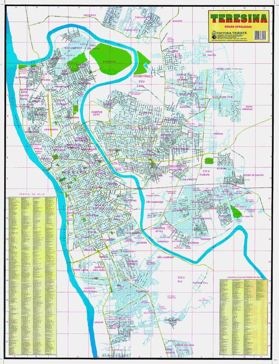 Mapas De Teresina – Pi | Mapasblog, Teresina, Brazil, Porto Alegre Brazil Beaches, Northeast Region Brazil