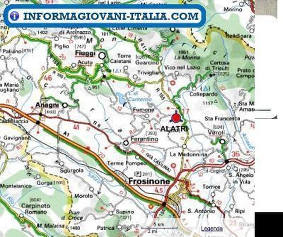 Mappa Di Alatri – Cartina Di Alatri, Alatri, Italy, Cities In Lazio Italy, Foto Di Alatri