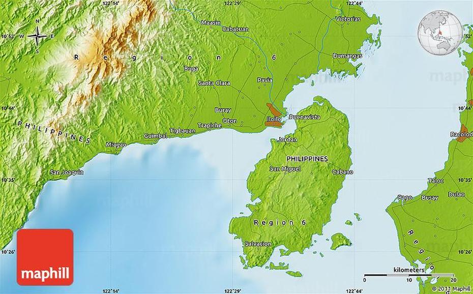 Physical Map Of San Enrique, San Enrique, Philippines, Rizal Philippines, Cabanatuan City Philippines