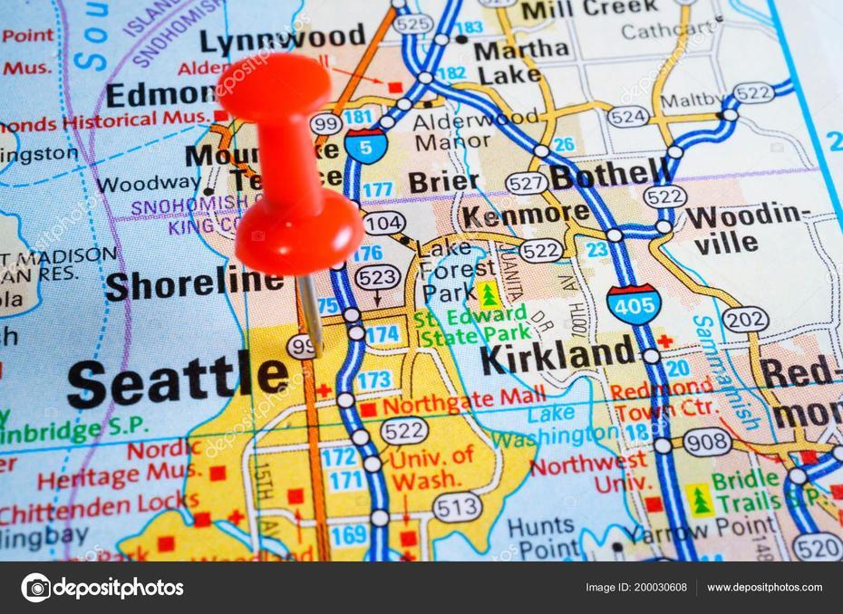 Seattle Estados Unidos Mapa  Foto De Stock  Aallm #200030608, Seattle, United States, Vintage Seattle, Old United States