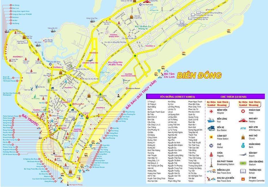 Vung Tau Map | Ho Chi Minh City, Cruise Port, Ho Chi Minh, Vũng Tàu, Vietnam, Bai Truoc  Vung Tau, Vung Tau  Beach