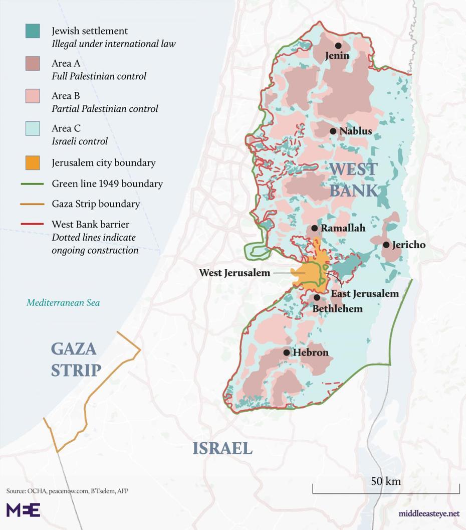 Annexation: How Israel Already Controls More Than Half Of The West Bank …, Baytūnyā, West Bank, Israeli Settlements West Bank, West Bank Gaza Strip