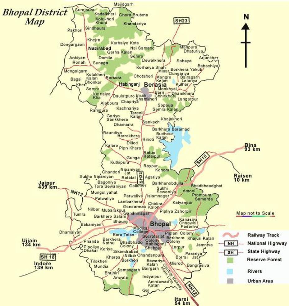 Bhopal Map, Bhopāl, India, Bhopal City, Bhopal Location