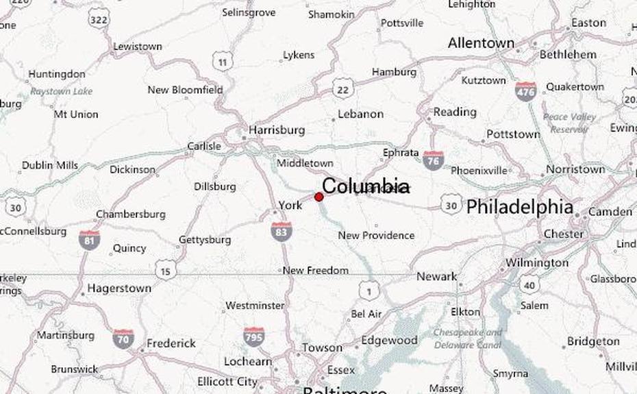 Columbia, Pennsylvania Location Guide, Pensilvania, Colombia, Colombia Cities, Colombia  Outline