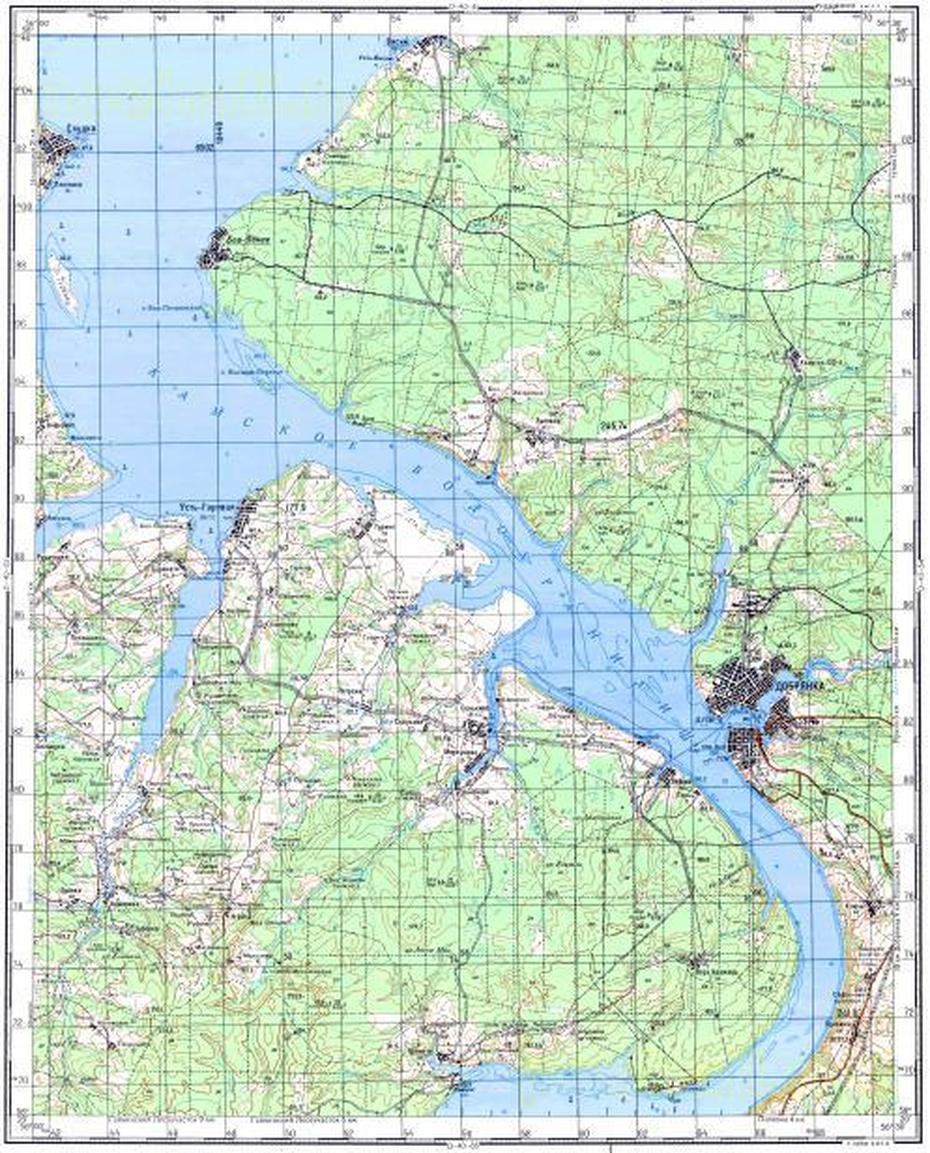 Download Topographic Map In Area Of Dobryanka, Kamskiy – Mapstor, Dobryanka, Russia, Russia Asia, Northern Russia