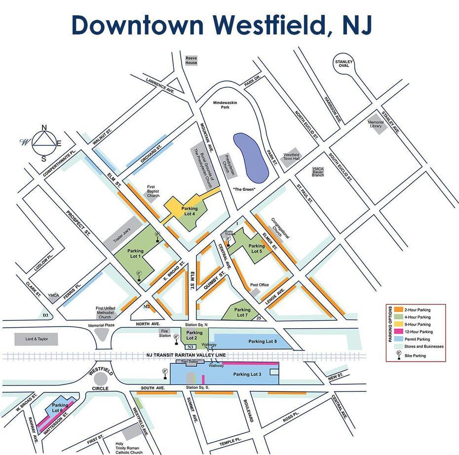 Downtown Westfield Map | Westfield, Nj, Westfield, United States, Westfield Massachusetts, Westfield State University