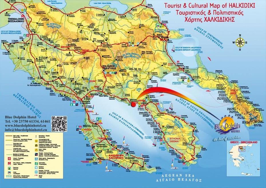 Map & Directions – Blue Dolphin Hotel, Metamorfosi, Sithonia …, Metamórfosi, Greece, Greece Cemetery, Sithonia  Halkidiki