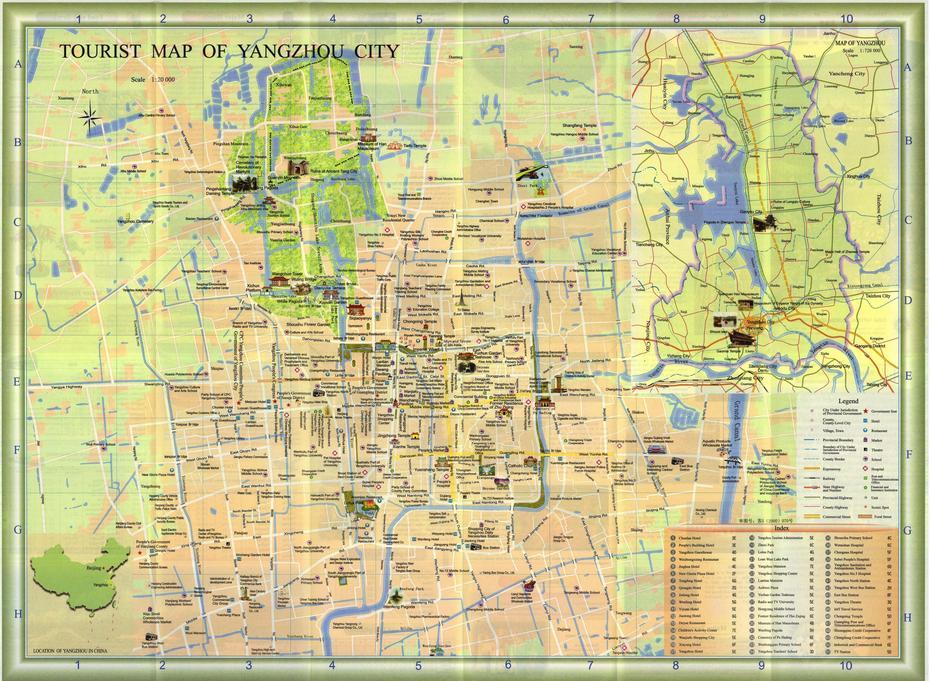 Maps Of Yangzhou, Yongzhou, China, Hebei China, Zhangjiajie  Hunan
