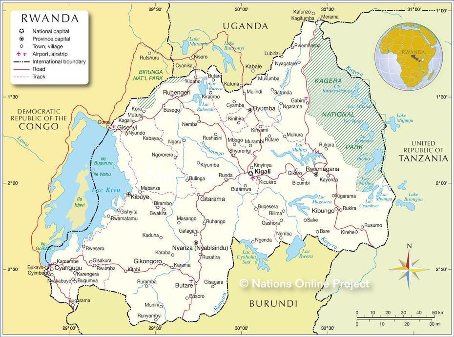 Physical  Of Rwanda, Rwanda Cities, , Kigali, Rwanda