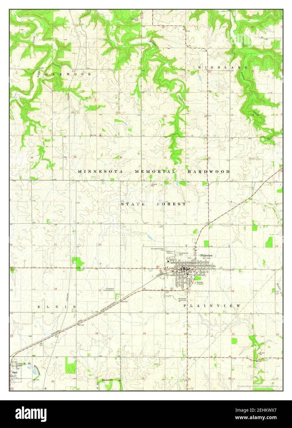 Plainview, Minnesota, Map 1972, 1:24000, United States Of America By …, Plainview, United States, Plainview City, Clear Lake Iowa