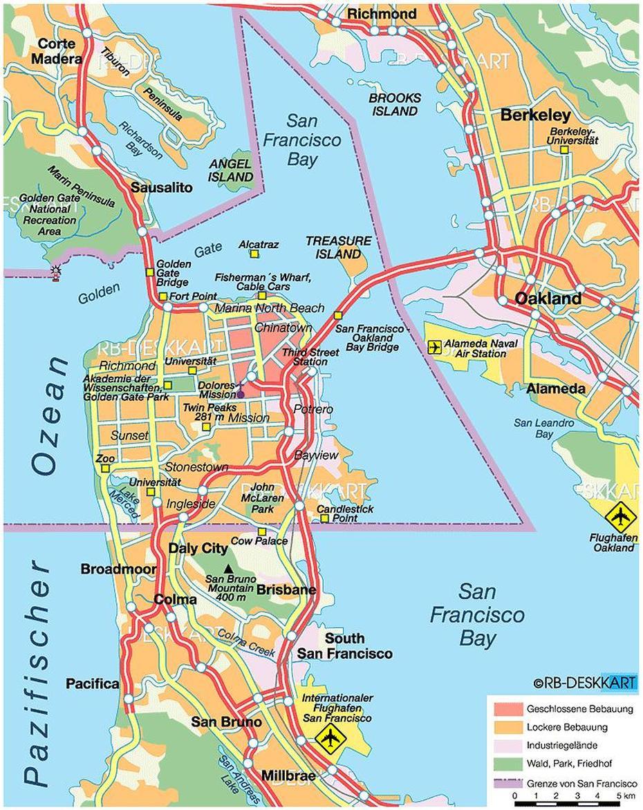 San Francisco Topographic, Vintage San Francisco, Francisco, San Francisco, United States