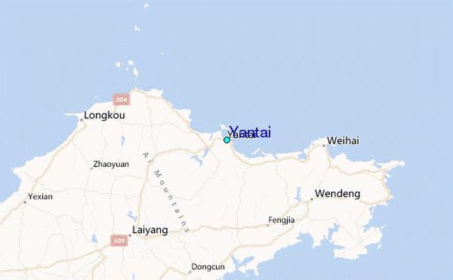 Yantai Map – Toursmaps, Yantai, China, Zhenjiang China, Yantai Airport