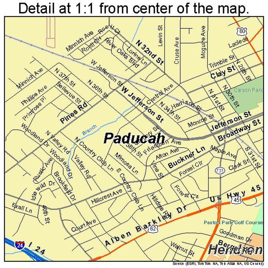 32 Map Of Paducah Ky – Maps Database Source, Paducah, United States, Paducah Kentucky, Paducah Texas