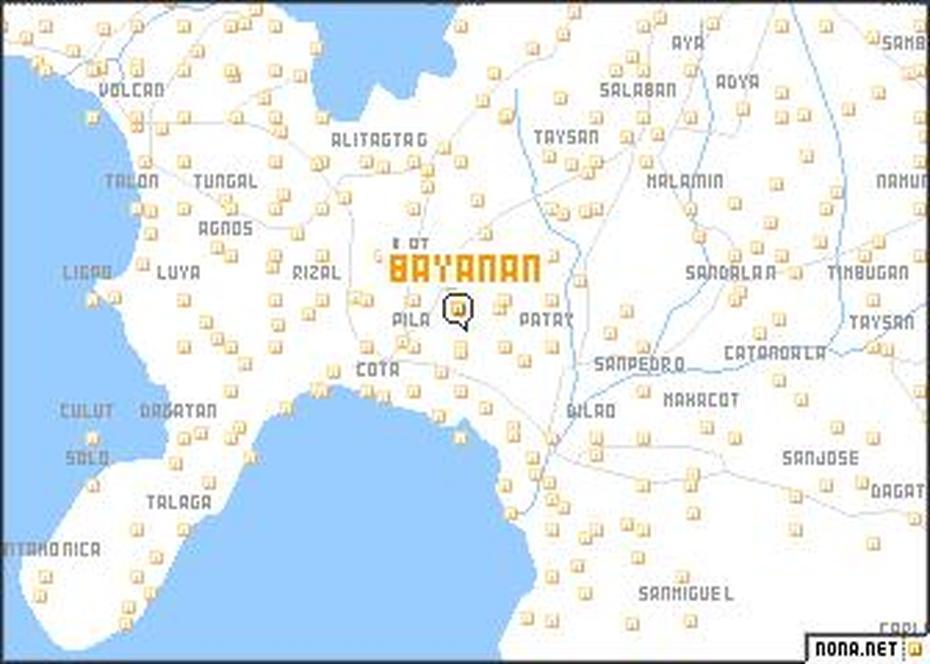 Bayanan (Philippines) Map – Nona, Bayanan, Philippines, Philippines City, Philippines  Cities