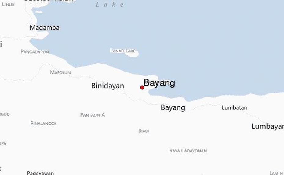 Bayang Barrios, Rechazo, Location Guide, Bayang, Philippines