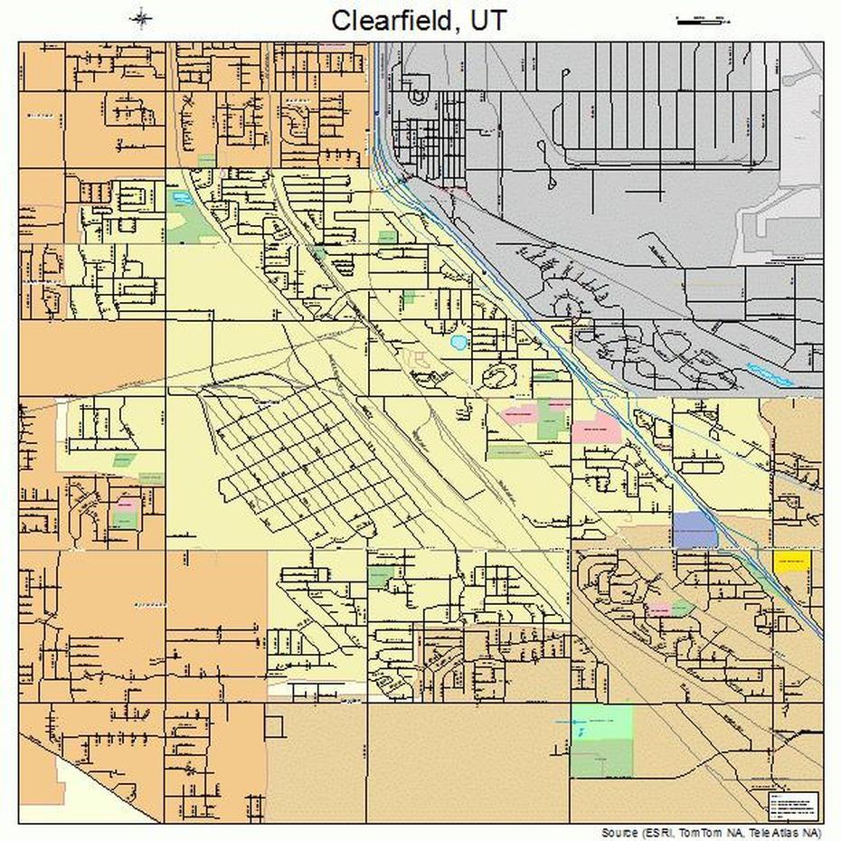 Clearfield Utah Street Map 4913850, Clearfield, United States, United States America, The Whole United States