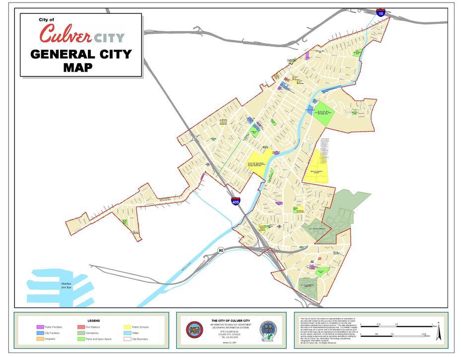 Culver City Map – Culver City California  Mappery, Culver City, United States, Culver’S Locations, Culver City Bus
