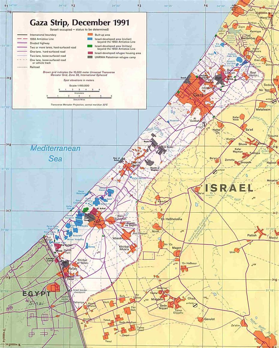Detailed Road Map Of Gaza Strip. Gaza Strip Detailed Road Map | Vidiani …, Banī Suhaylā, Gaza Strip, Bani  Mazar, Pangasinan Philippines